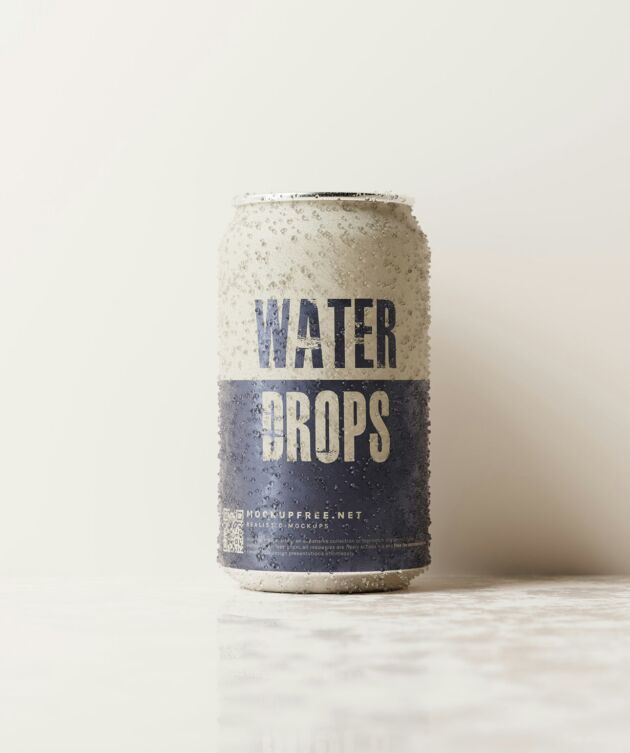 Water Drops sparkling water in can